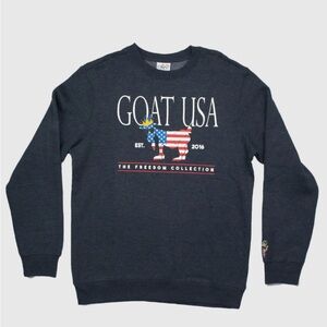 NWT - GOAT USA Navy Freedom North Crewneck Sweatshirt - Men's XL